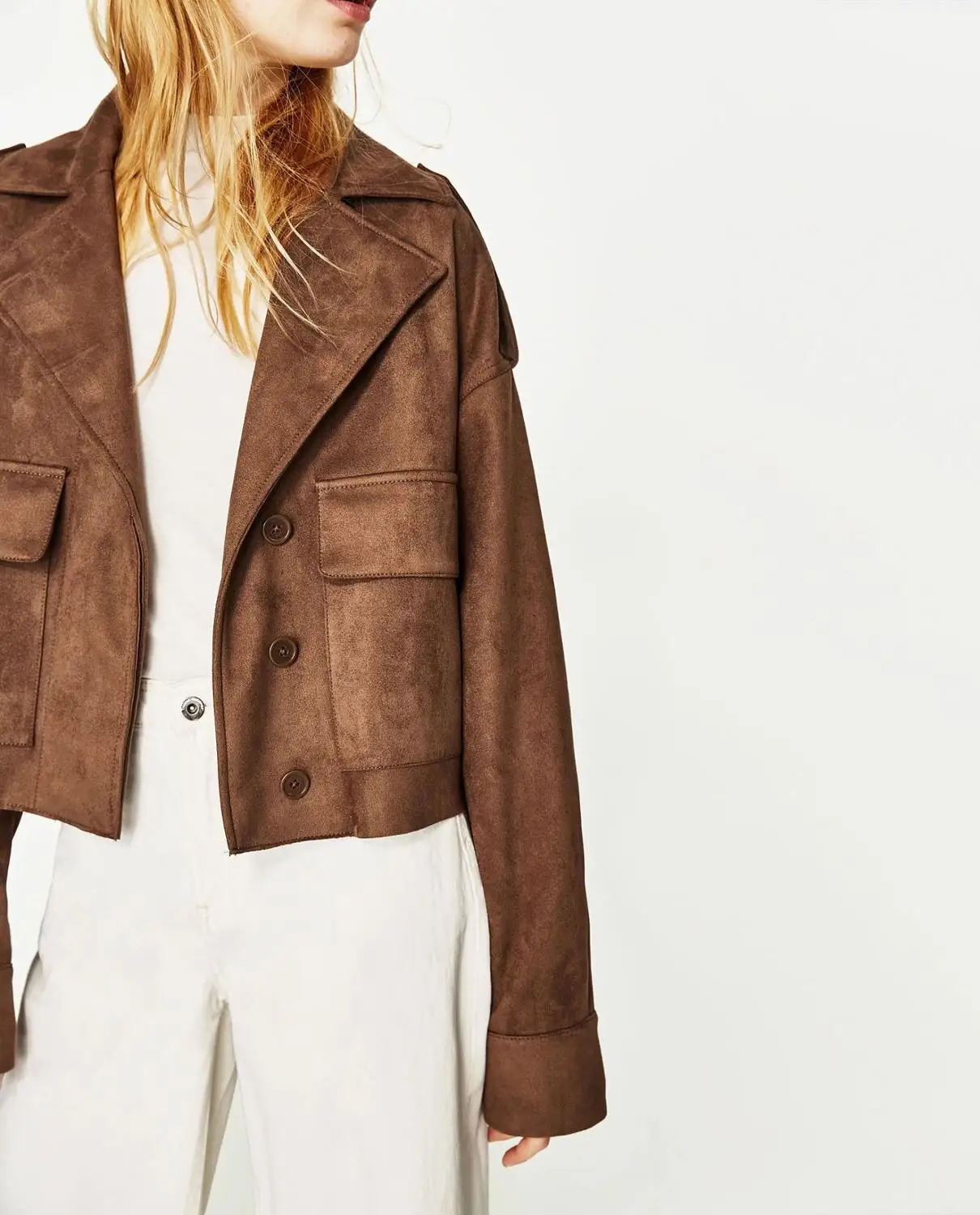 2017 модная женская байкерская куртка в стиле ретро бойфренда коричневого цвета из