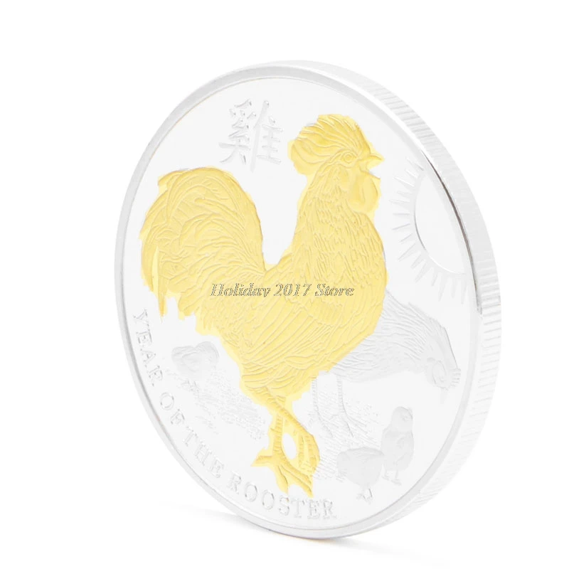 Год петуха елизания II 1oz памятные монеты золото-2F