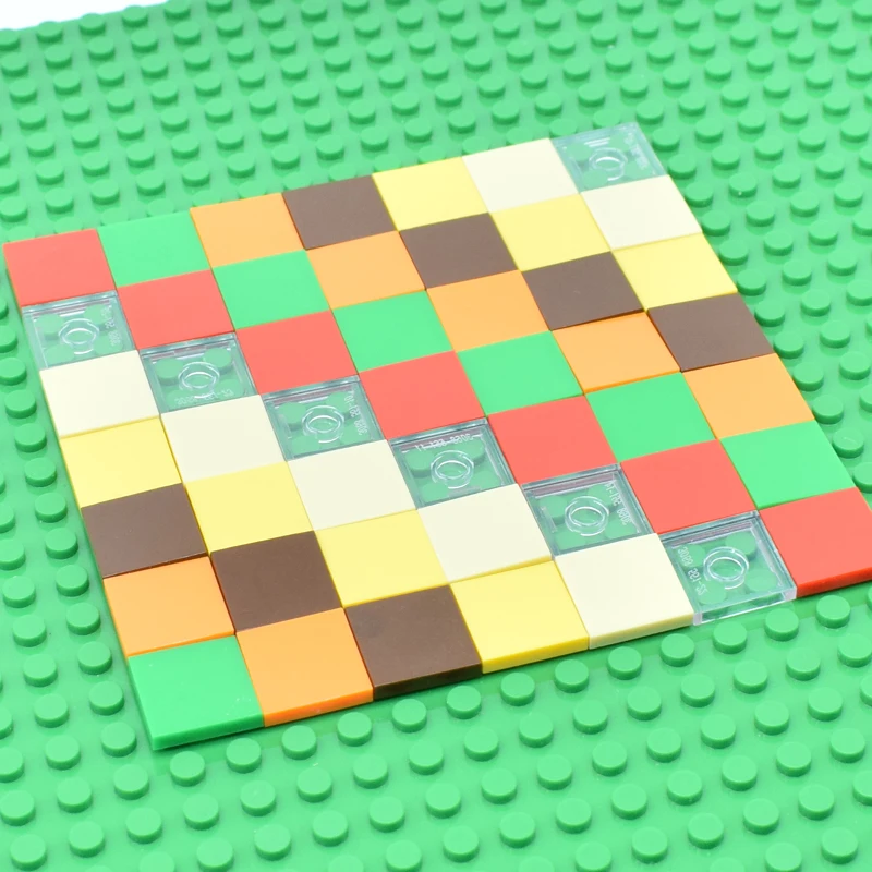 Детали для кирпича плоская плитка 2x2 игрушечные блоки сделай сам совместимы с