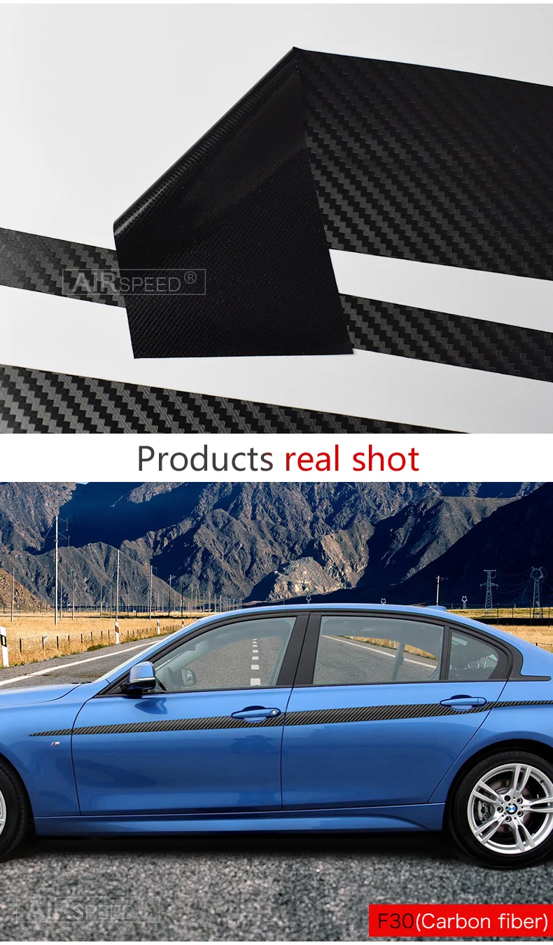 Airspeed for BMW F30 F20 F10 G30 F32 F22 Sticker Accessories for BMW F30 F20 F10 G30 Decal Carbon Fiber Vinyl Car body Stickers (7)