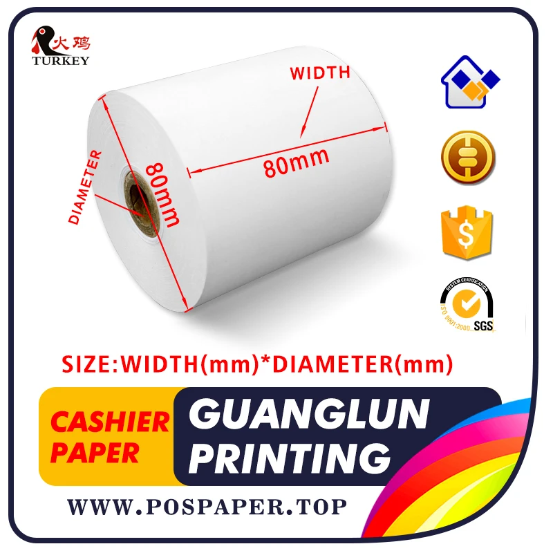 

80mm thermal receipt Paper rolls 80x80 sample pack of 2 Rolls