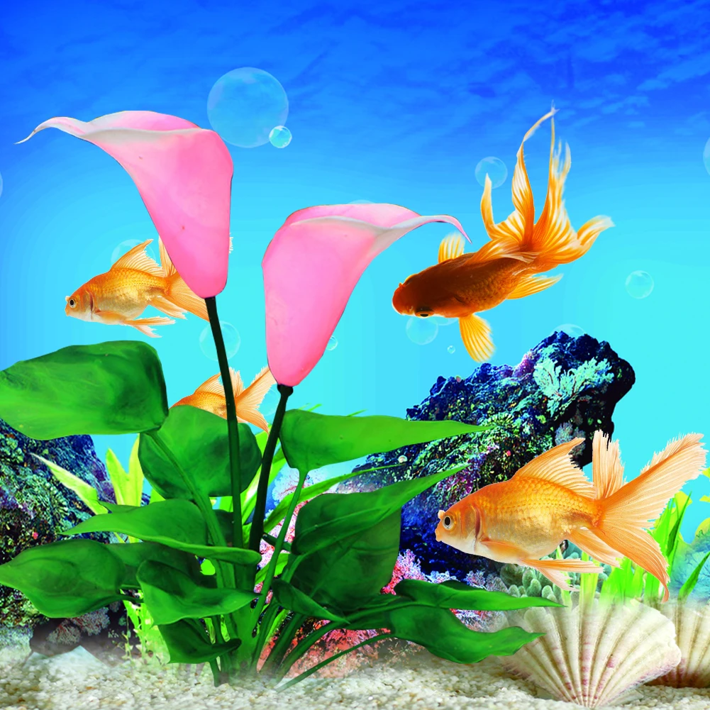 Украшение для аквариума мох Рождественская Елка декоративная имитация воды Лотос ремесло подарок для аквариума и аквариума