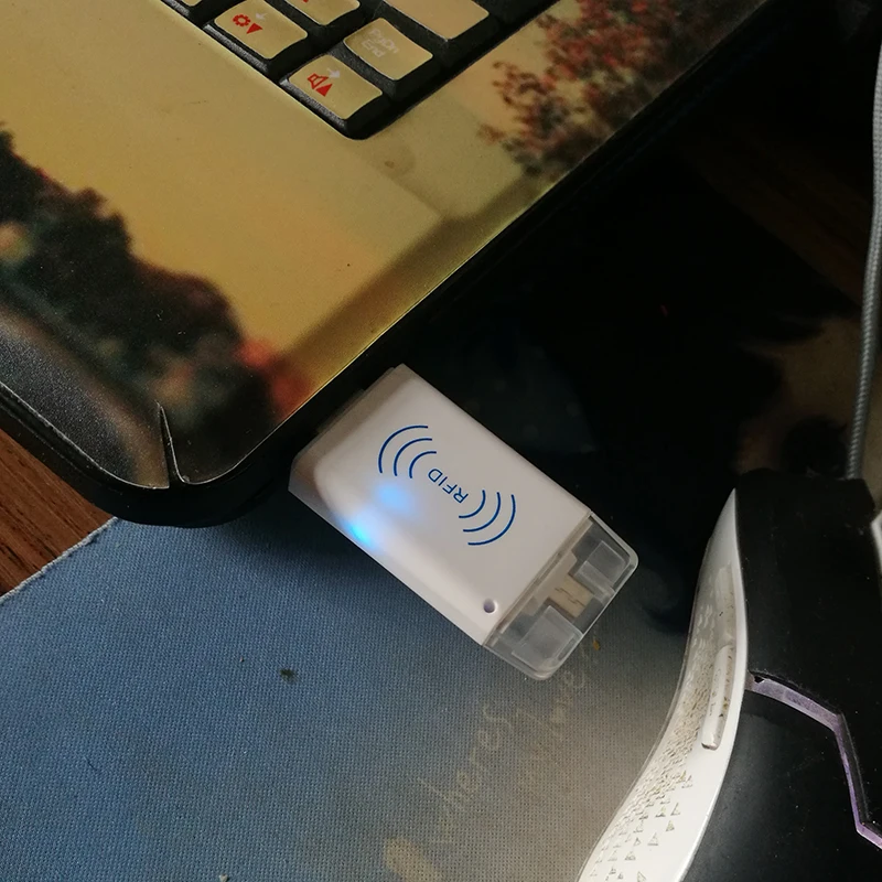 Двойной USB Rfid считыватель карт для Android система окна мини размер микро 125 кГц
