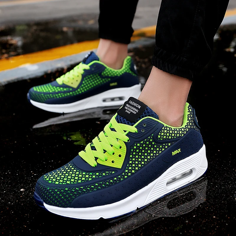 

Man Running Shoes Black Red Gym Trainers Shoes Spring Autumn Mens Trainers Air Shoes Breathable Athletic Shoes For Male
