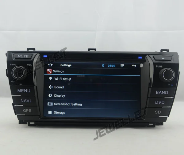Best Quad core 1024*600 HD screen Android 9.0 Car DVD GPS radio Navigation for Toyota Corolla 2014-2016 right hand drive 5