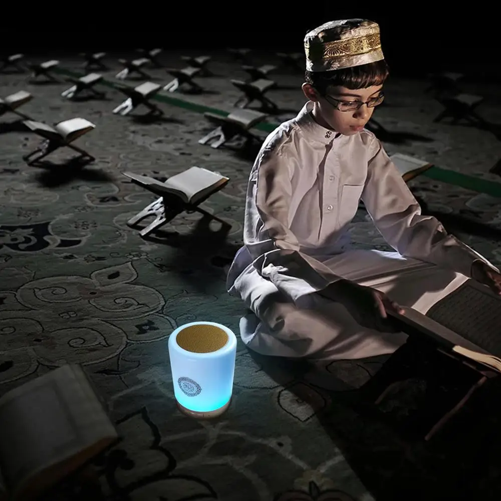 Беспроводной Bluetooth динамик Quran с сенсорной лампой светодиодный ночсветильник