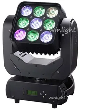 

Free Shipping ( 4 pcs / lot ) 9 x10W RGBW 4in1 LED Moving Head Matrix Light