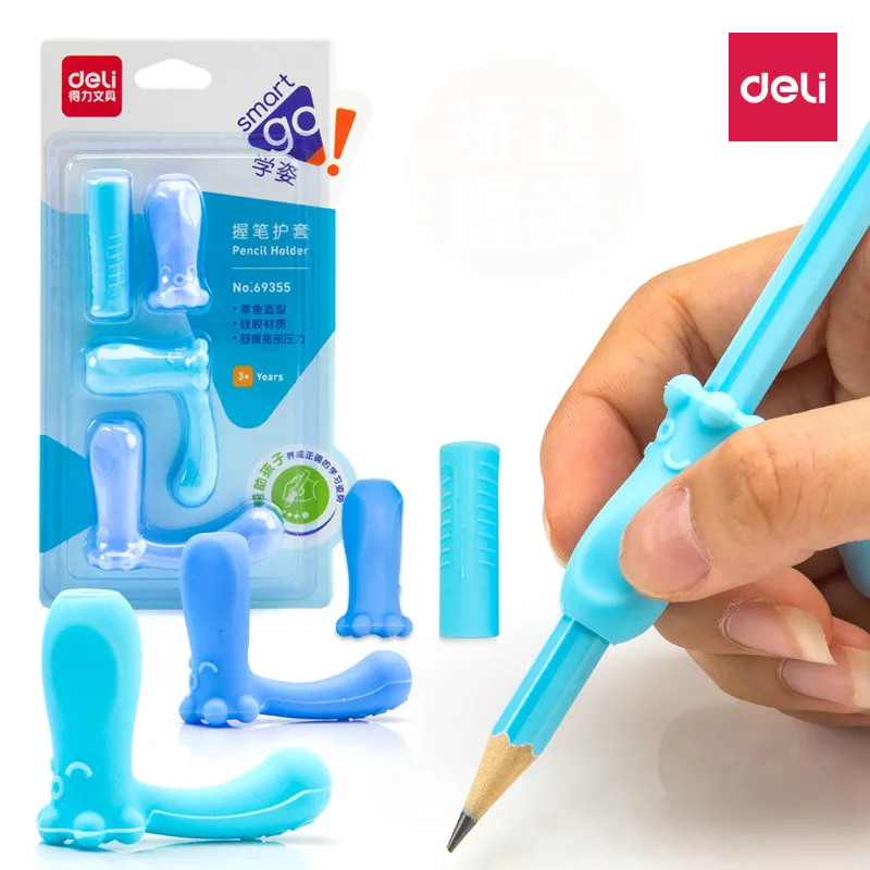 6pcs Kids Writing Corrector Pencil Grip Montessori Toys for Children Learning