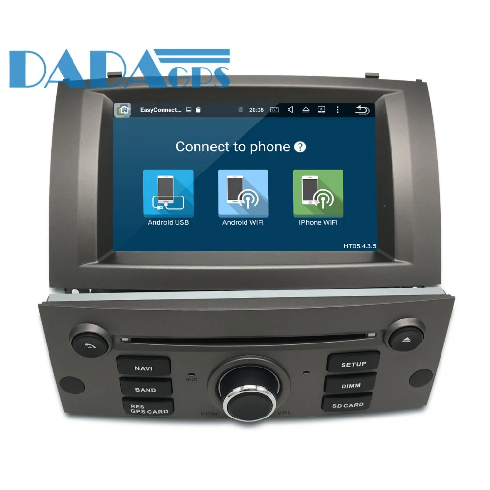 2 DIN Android 9,0 Восьмиядерный автомобильный стерео dvd-плеер для peugeot 407 2004-2010 Sat nav аудио блок gps навигация Мультимедиа