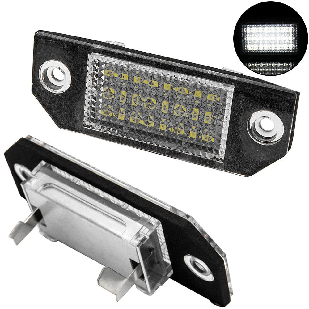 2 шт. авто светильник led рамка номерного знака держатель светильник хвост светильник стайлинга автомобилей, пригодный для Ford Focus Mk 2 C-Max автомобильные аксессуары