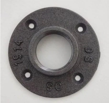 

3Pieces (DN25-1'' )Base D:8.5CM DIY LOFT Style Cast Iron Industrial Pipes Flange Base