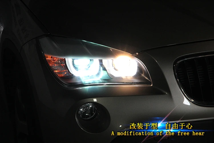 Doxa автомобильный Стайлинг светодиодный головной фонарь для BMW E84 фары X1 светодиодный фонарь 120 125 Ангел глаз фары би ксенон передние аксессуары