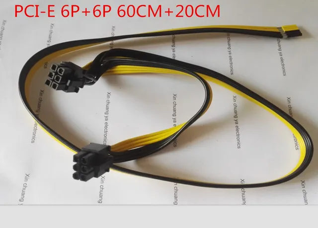 Special Price PCI-E PCIE PCI Express Dual Double 6Pin + 6P male Graphics Video Card DIY Power extended Cable miner mining wire 18AWG 20cm+60cm Special Price PCI-E PCIE PCI Express Dual Double 6Pin + 6P male Graphics Video Card DIY Power extended Cable miner mining wire 18AWG 20cm+60cm