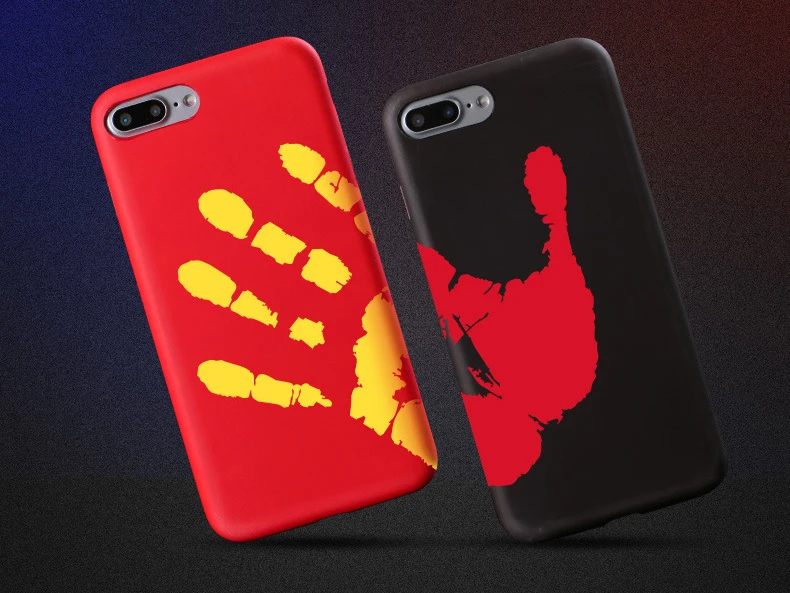 100 шт., физическое тепловое обесцвечивание, чехлы для iPhone XR X XS Max 8 7 Plus 6 6 S SE 5 5S, чехол для телефона, температура индукции, крышка