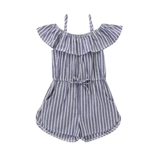 Одежда для маленьких девочек; повседневные Комбинезоны для детей; летние брючные комбинезоны для девочек; детская одежда