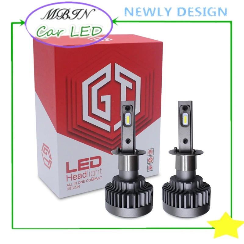 Новинка 2019 MBIN яркая белая светодиодная фара M5 kit H1 36w 8000LM 12v 24v Водонепроницаемая