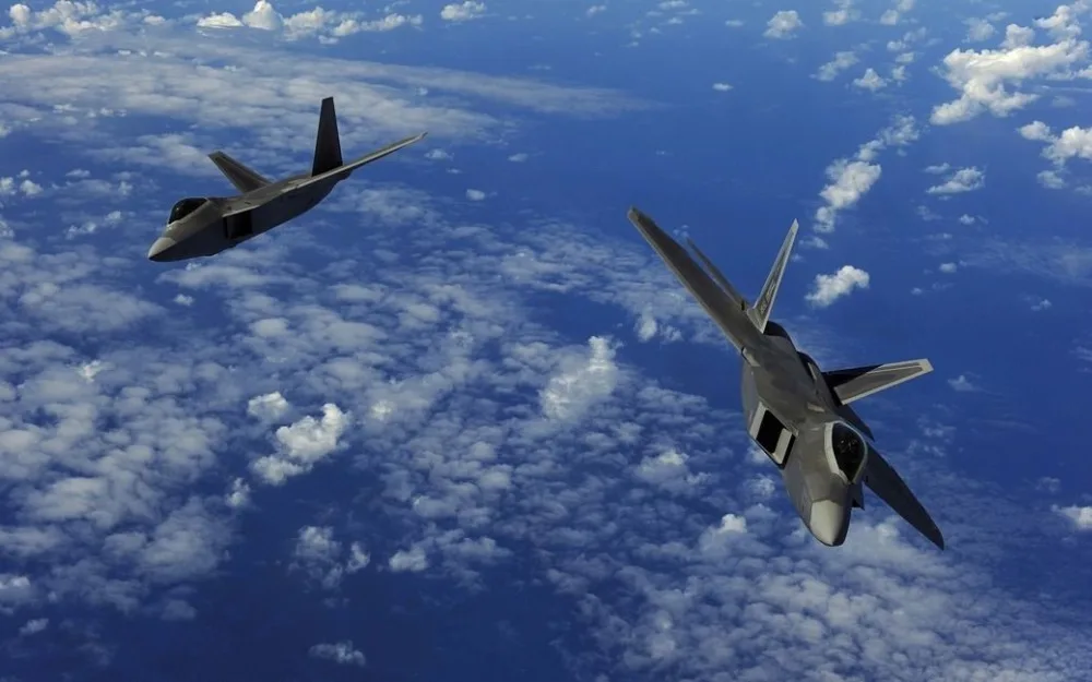 1676B F-22 Раптор малозаметный истребитель-стикер на стену Шелковый плакат светлые холщовые украшения
