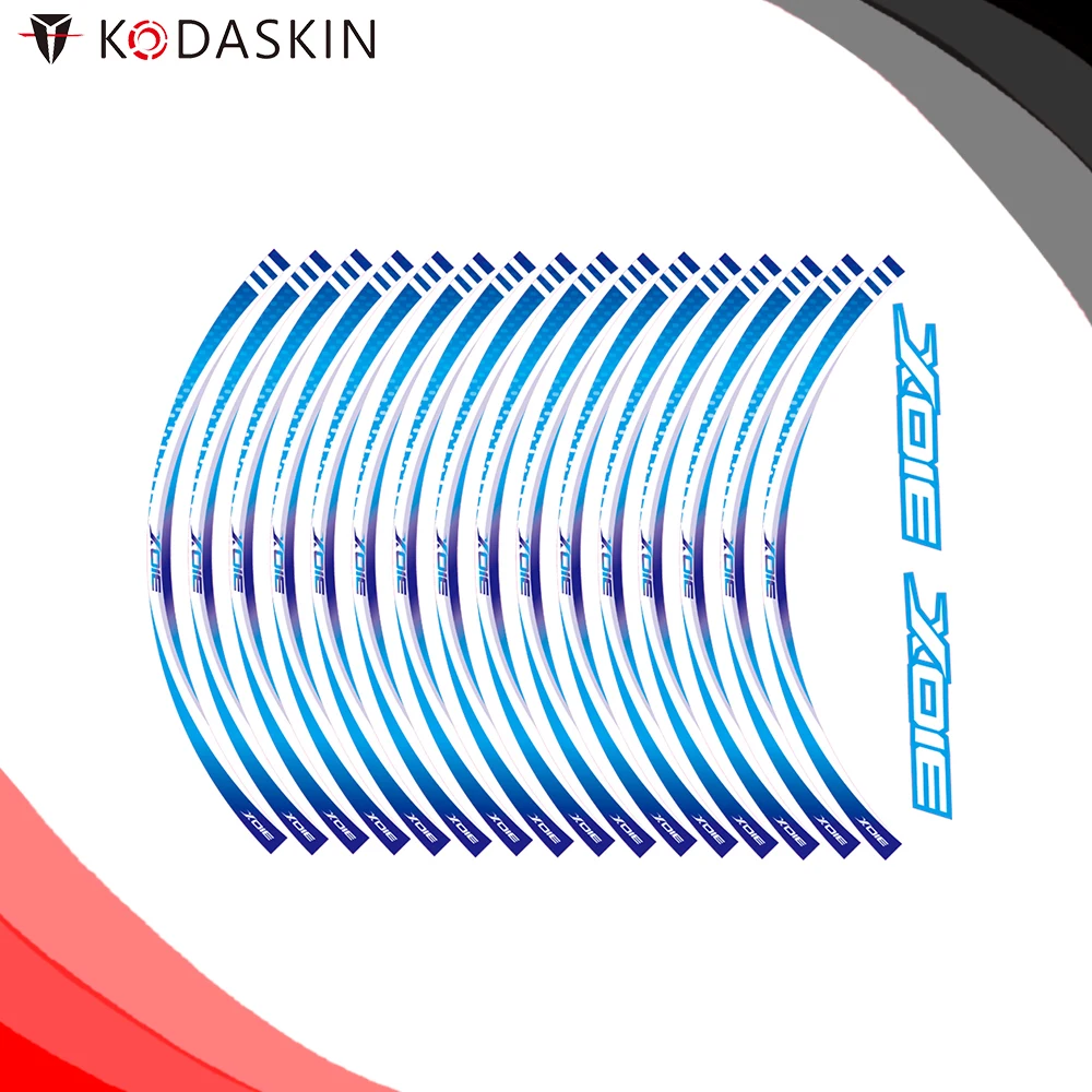 

KODASKIN Motorcycle 2D Wheel Decals Rim Stickers Set for Zontes 310X