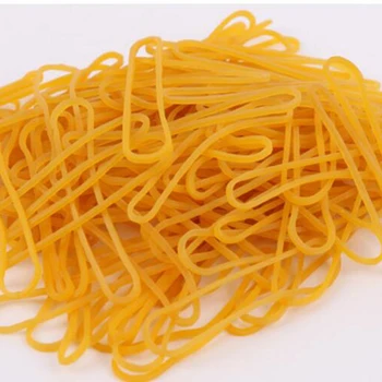 

500 Pieces/Pack Yellow Rubber Bands 60mm Strong Elastic Band Office Industrial Postal Supply Stationery Holder Packing Supplies