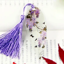 Китайский стиль креативные действительно листья дизайн ретро кисточкой закладки красивые ручной работы листовые вены Закладка Подарок 799