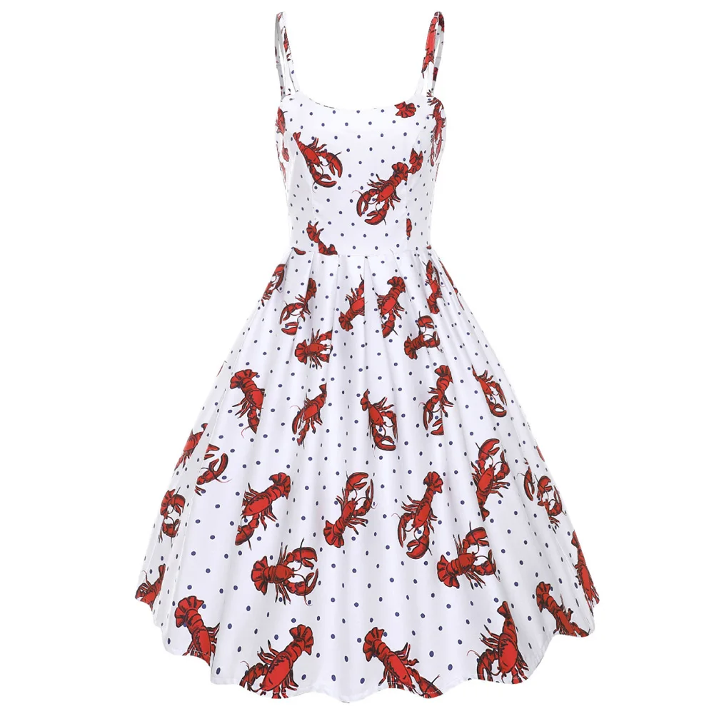 Joineles, летнее женское винтажное платье с цветочным принтом, boho pin up, рокабилли, Свинг, Ретро платье, вечерние платья, халат, туника, платье