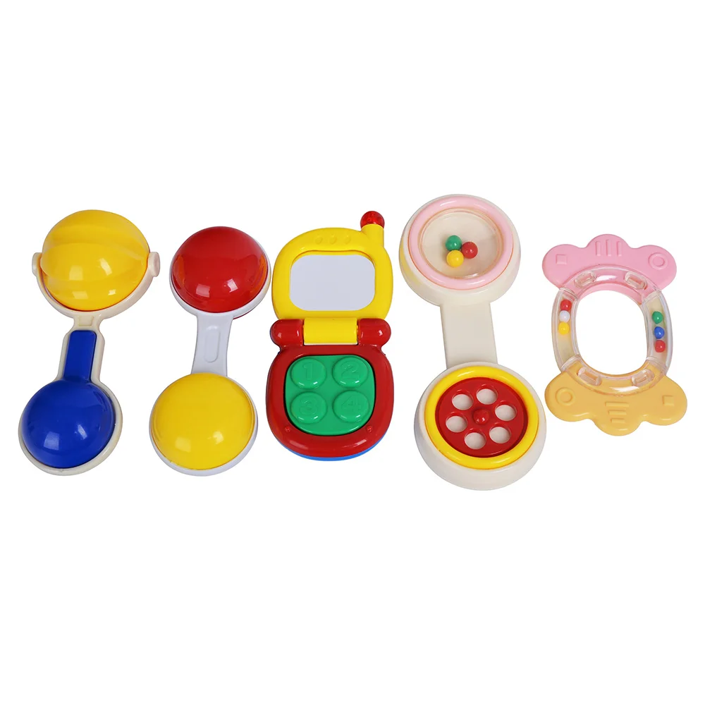 GOODWAY Kids Baby Toys for Newborns 5pcs ABS Plastic Educational Toys