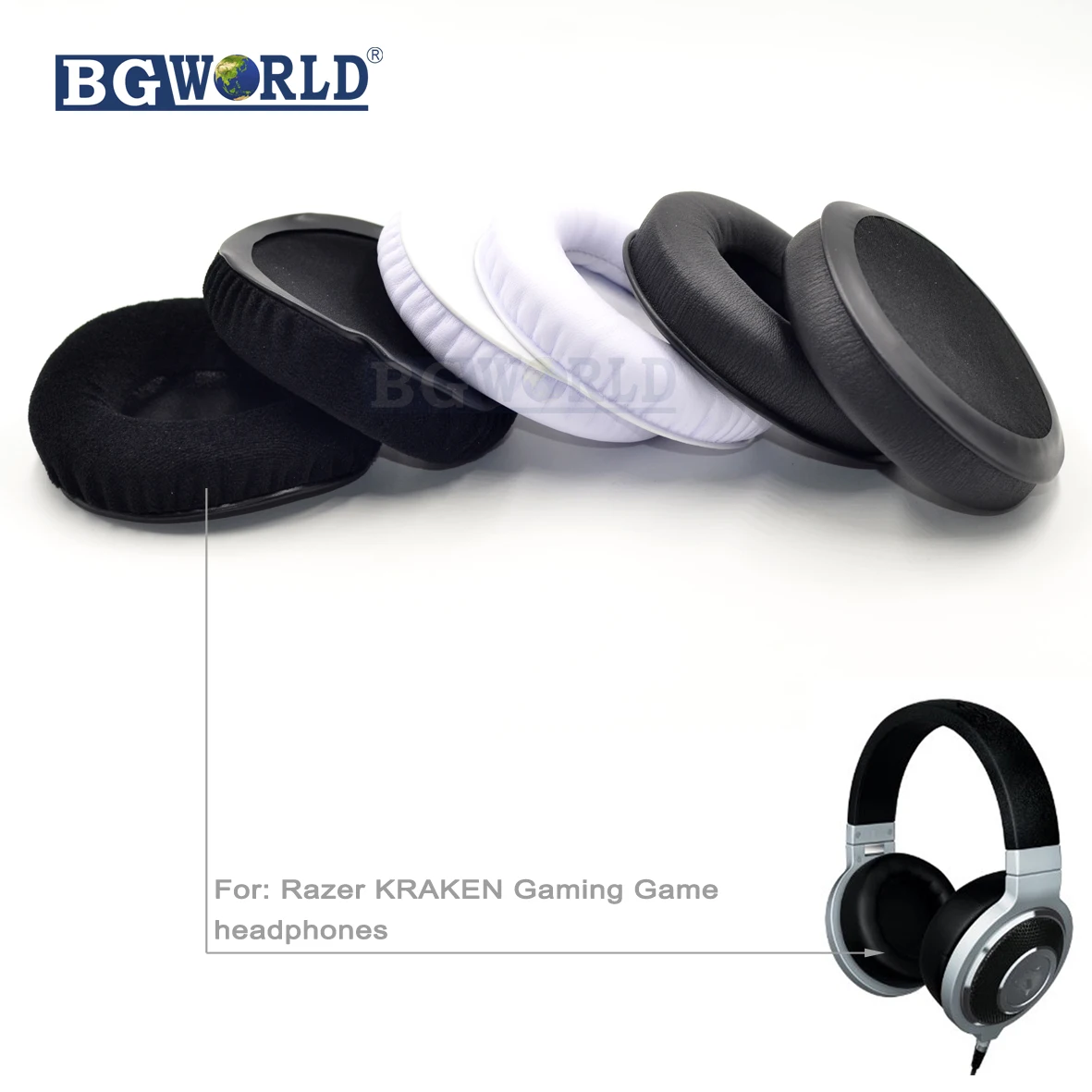 Детские амбушюры подушки из пены для ремонта чашек Razer KRAKEN игровые наушники