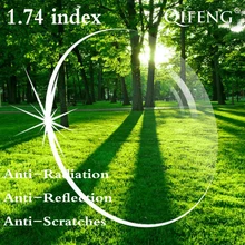 1,74 индекс Асферические рецептурные линзы CR-39 близорукость дальнозоркость жесткие линзы анти-очки с отражающими стеклами анти-излучения 2 шт QF135