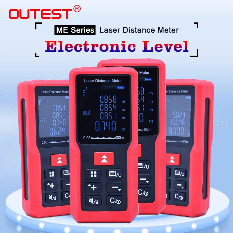

OUTEST Laser distance meter 40M 60M 80M 100M Measurer Laser Rangefinder Tape Trena Digital Distance meter Building Measurement