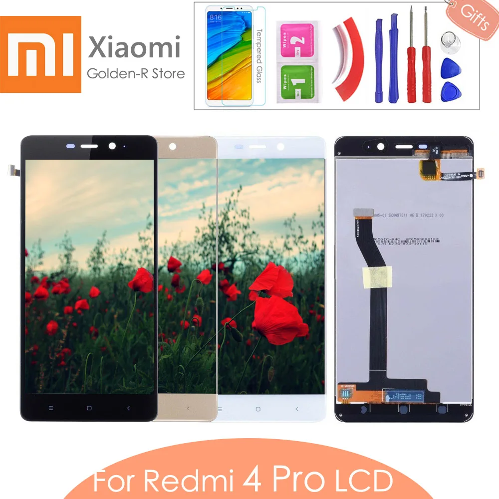 

5.0“ AAA quality For Xiaomi Redmi 4 Pro Redmi4 Prime LCD display + Touch Screen Digitizer Replacement with frame 3G RAM 32GB ROM