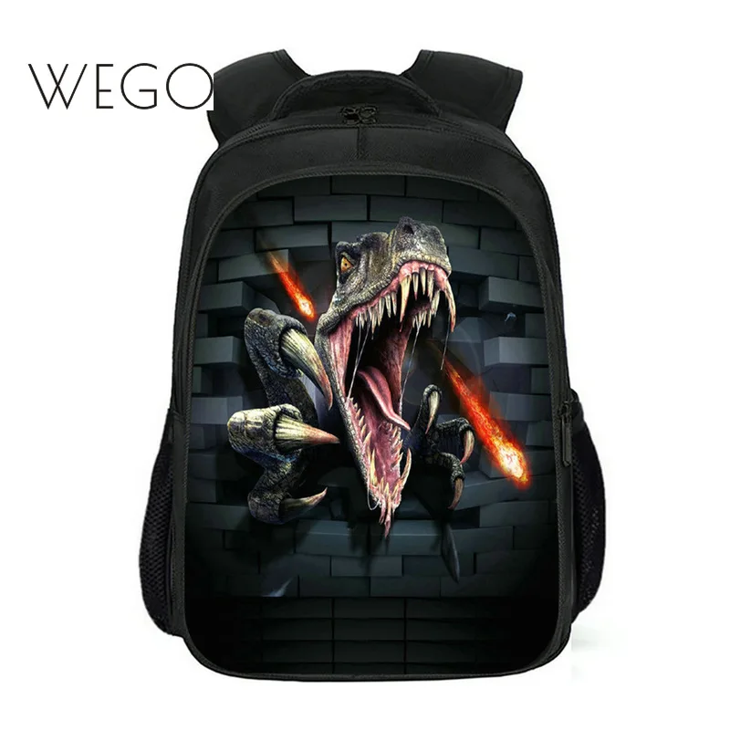 

Primary school students 1-2-4 grade boys and girls 6-12 years old two-shoulder children backpack Jurassic dinosaur backpack