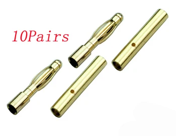 

10Pairs 2mm 3.5mm 4mm 5.5mm 6mm 6.5mm Banana Plug Male+Female Plugs ESC Motor Lipo Battery Plug Spare Parts for RC Aircraft