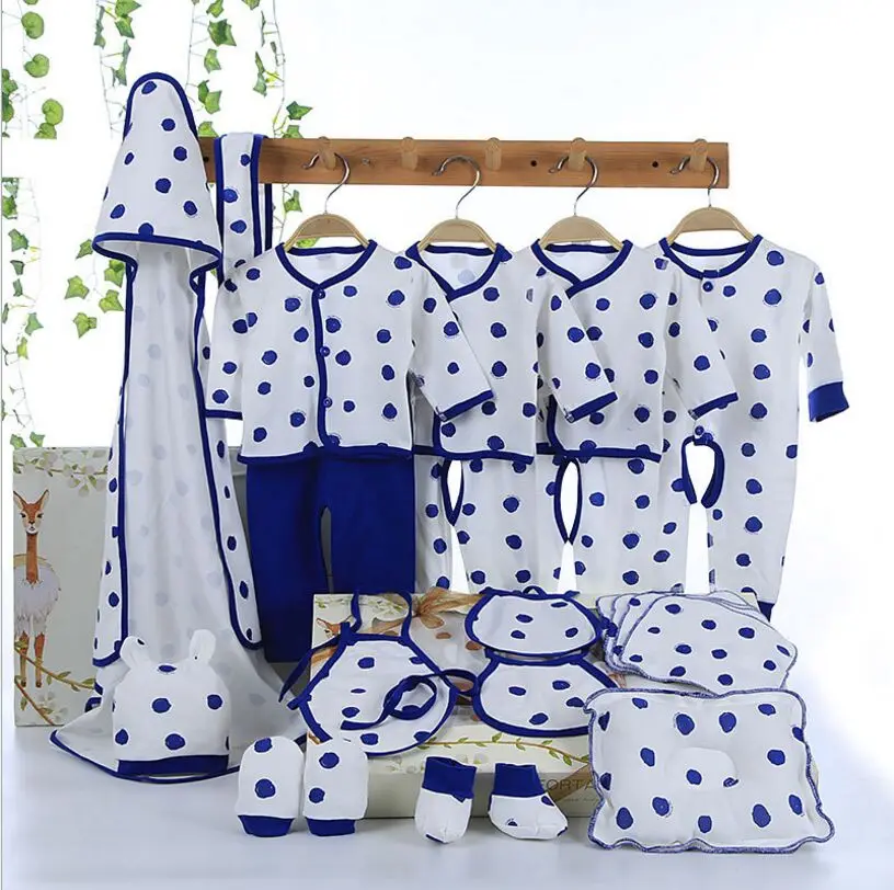 

2018 Baby Cotton Clothes Newborn Set Baby Girl Clothes Faahion Dot Spring Summer Newborn Baby Fit 0-6 Month