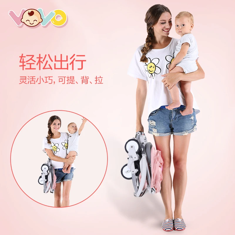

Baby stroller ultra-light portable folding can sit and lie on the plane