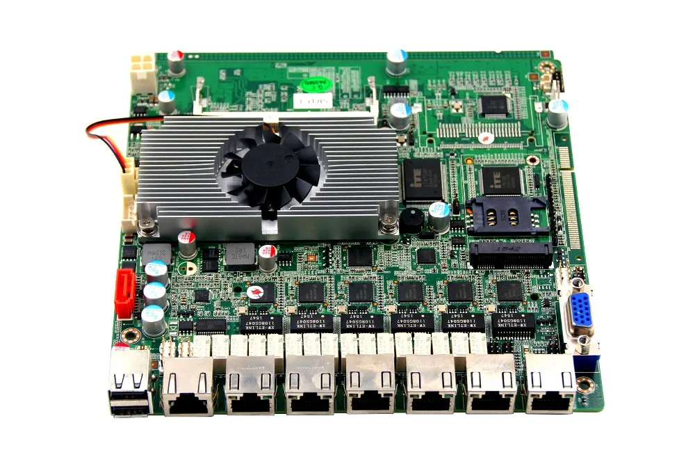 Мягкий маршрутизатор материнская плата брандмауэр 6 lan порты mini itx X86 Встроенная