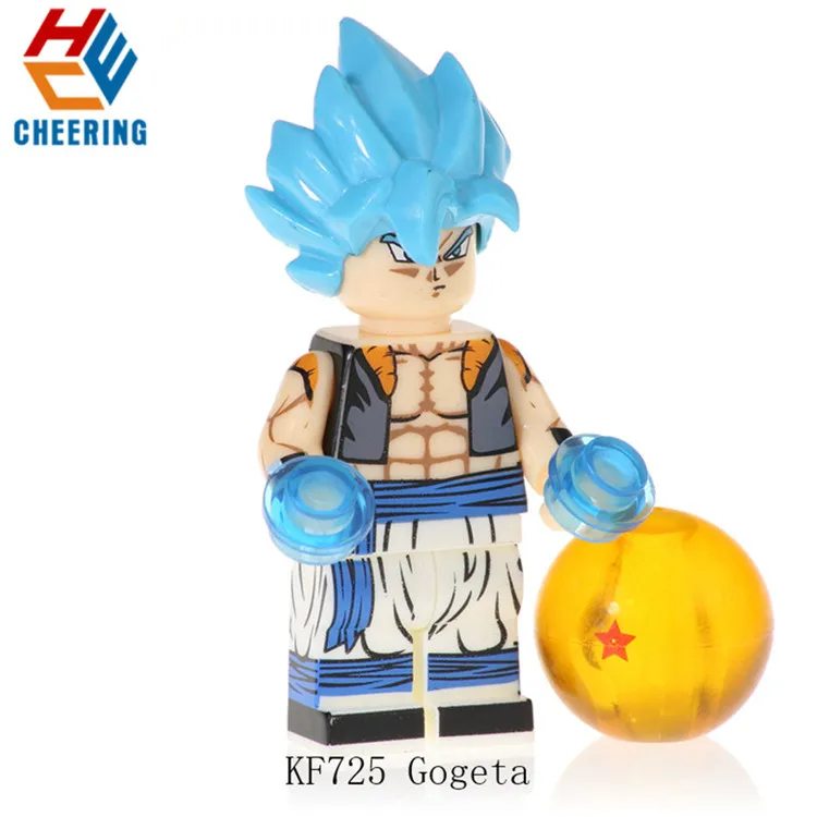 

KF725 Single Sale Series Dragon Ball Bricks Gogeta Son Goku Vegeta Vegetto Son Gohan Building Blocks For Children Toys Gift