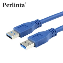 Perlinta Super Speed USB 3.0 cable,USB3.0 Male to Male A Type Data Transfer Cable For Radiator, Car Speaker ,Hard disk 1M