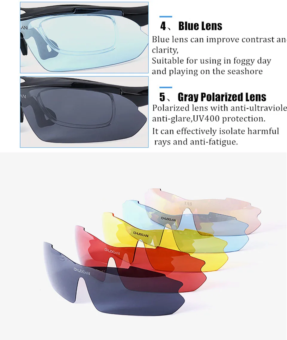 Спортивные поляризованные очки для солнцезащитные очки для рыбалки мужские UV400 вождения Велоспорт поляризационные линзы очки для рыбалки