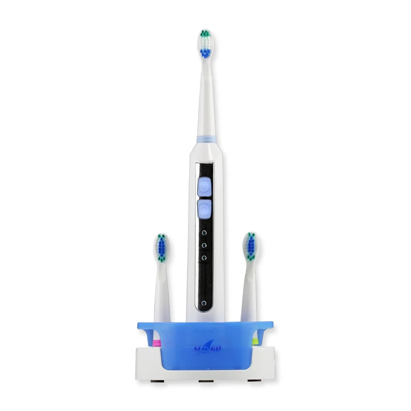 Seago Sonic электрическая зубная щетка перезаряжаемая взрослая моющаяся 2 мин таймер держатель зубной щетки Зубная щетка электрическая 100-240 В