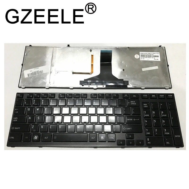 Новая английская клавиатура GZEELE для ноутбука с подсветкой toshiba Satellite A660 A600 A600D A665
