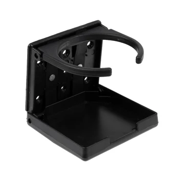 

Black Folding Drink Cup Can Bottle Holder Stand Mount Car Auto Boat Fishing Box For Marine Boat/Yacht/Car/Truck