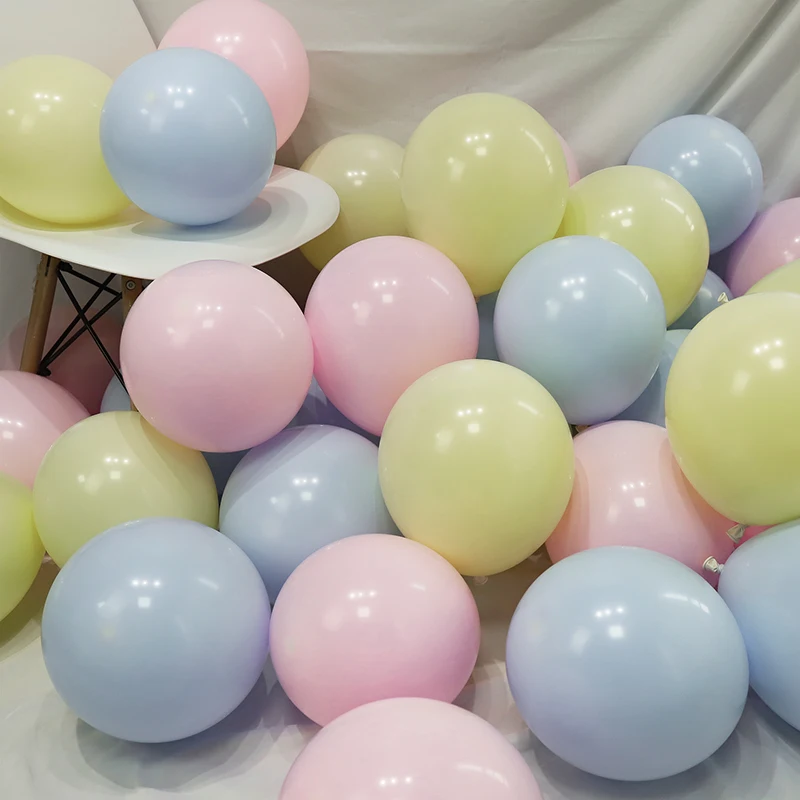 100 шт цветные вечерние шары в виде макарон, украшения для дня рождения, Детские шары, рождественские украшения, воздушные шары для свадьбы, юбилея - Цвет: Blue-green-100