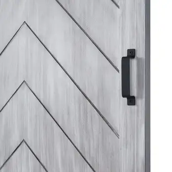 

Black Solid Steel Door Handles Barn Wood Doors Handles