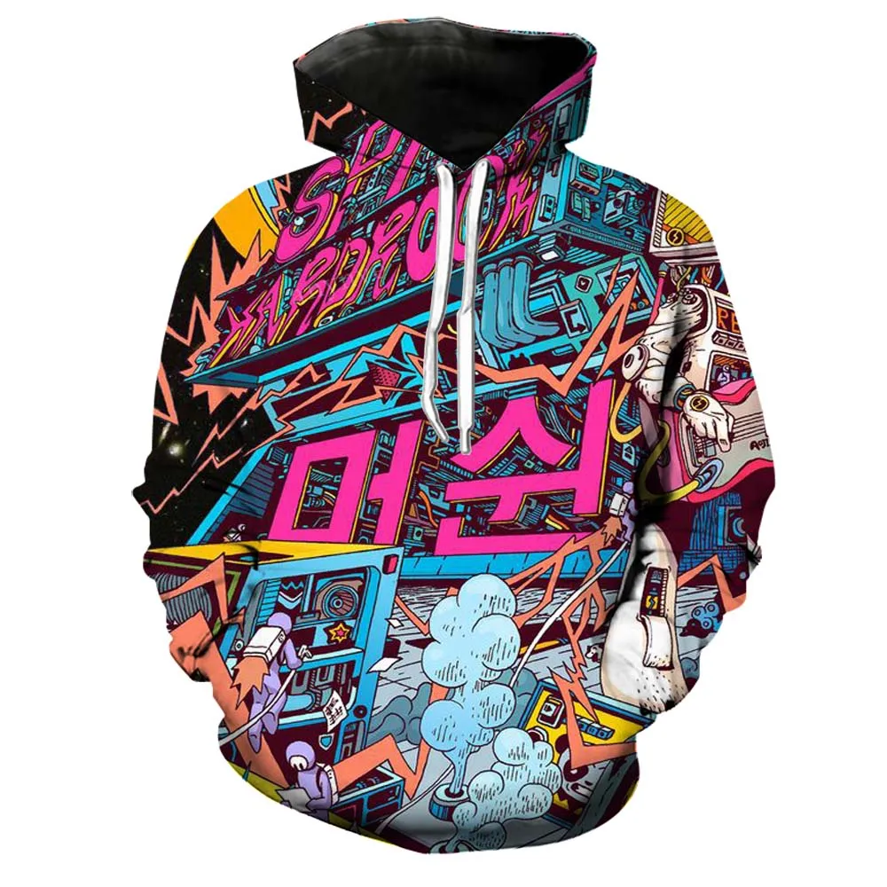 3D Sweatshirts Mens Brand Hoodies Man Hip Hop Hoodie Male Tracksuits Punk Style Korean Ulzzang Clothes Harajuku Boys Tops Hodies