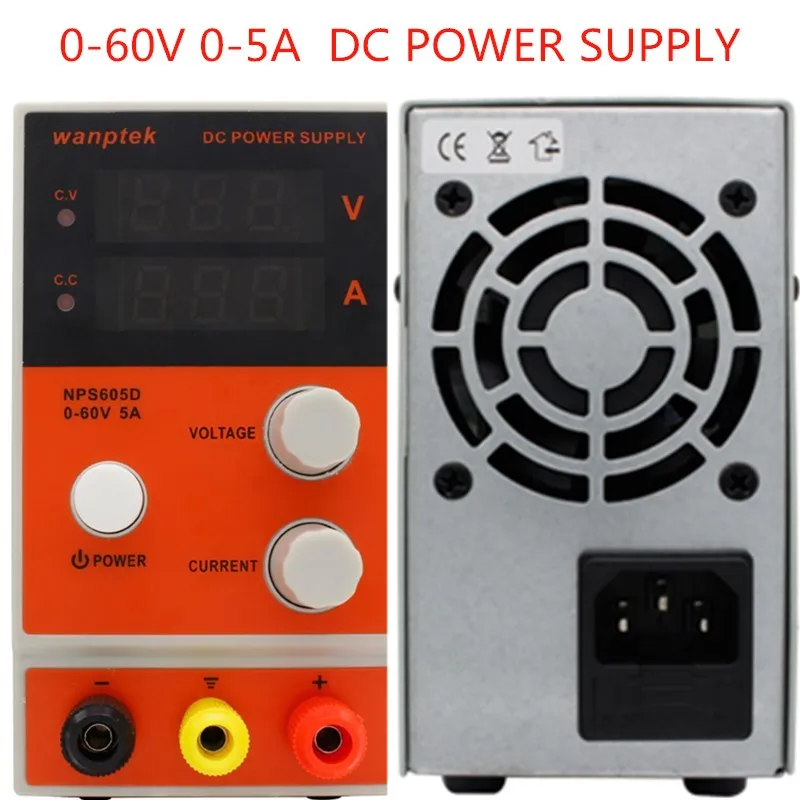 

NPS605D 0.1V 0.01A Mini laboratory switching power supply Single Channel Digital voltage regulator DC power supply 0-60V 0-5A