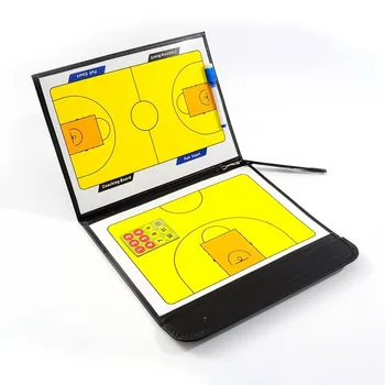 

Retail PU Cover Erasable Marker 12 Magnetic Chess Pieces Basketball Match Tactical Plate Foldable Coach Board