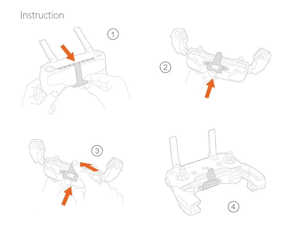 PGYTECH пульт дистанционного управления застежка для DJI Mavic Air Длина шнура Регулируемая шея слинг Квадрокоптер Дрон аксессуары