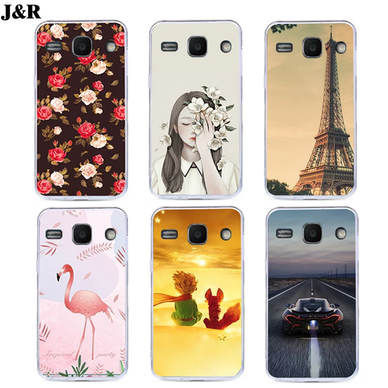 J&ampR Drawing Phone Cover For Samsung Galaxy Ace 3/GT-S7272/GT-S7270L/GT-S7275R Soft TPU Case Cartoon Animals |