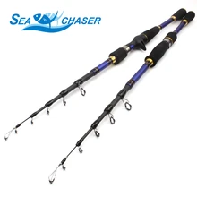 Quick 1.8m 2.1m 2.4m 2.7m Carbon Spinning Casting M Energy Telescopic Fishing Rod lure rod 7-28g 12-25lb Journey Trout Rod
