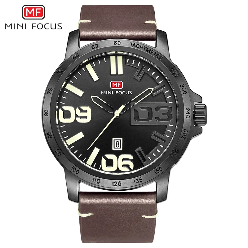 

Fashion & Casual Marine Quartz Men Watch Waterproof Wristwatch Quartz Clock Leather Strap High Quality Male Wrist Watches